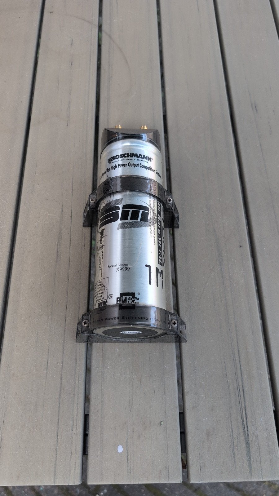 Boschmann 1 Farad Power Condensator voor Car Audio, Ophalen of Verzenden, Gebruikt