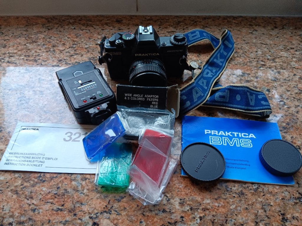 Praktica BMS elektronic camera + Praktica flitser 321A, Audio, Tv en Foto, Ophalen, Gebruikt, Compact, Overige Merken