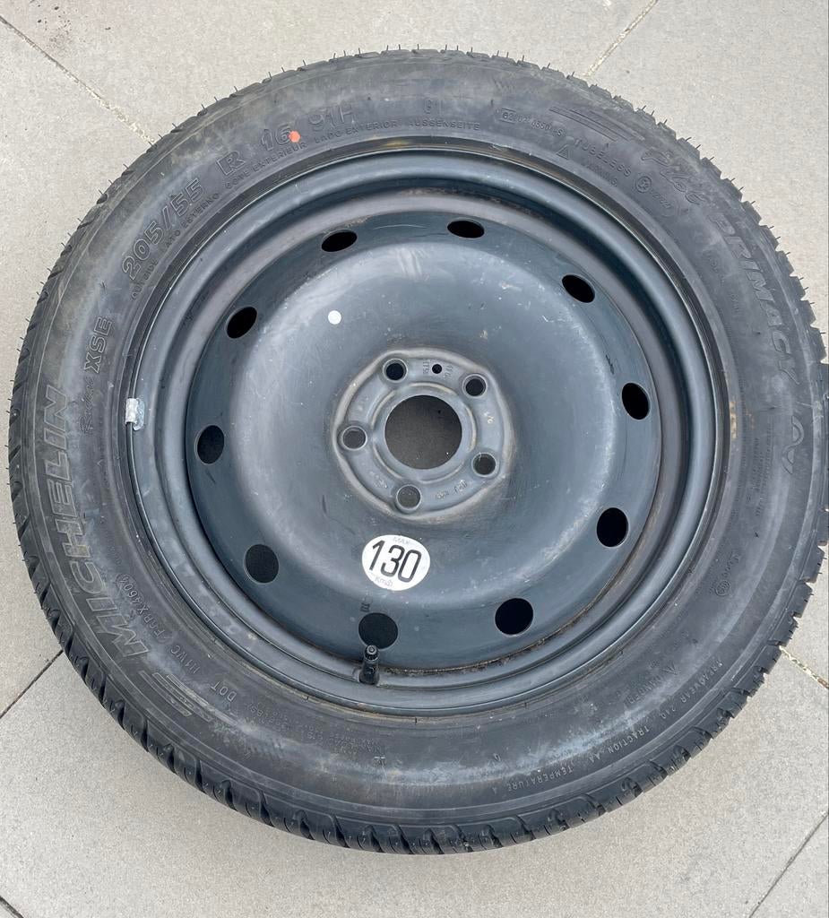Michelin 205/55 R16 reservewiel met velg, Auto-onderdelen, Banden en Velgen, Ophalen, Gebruikt, 16 inch, Banden en Velgen