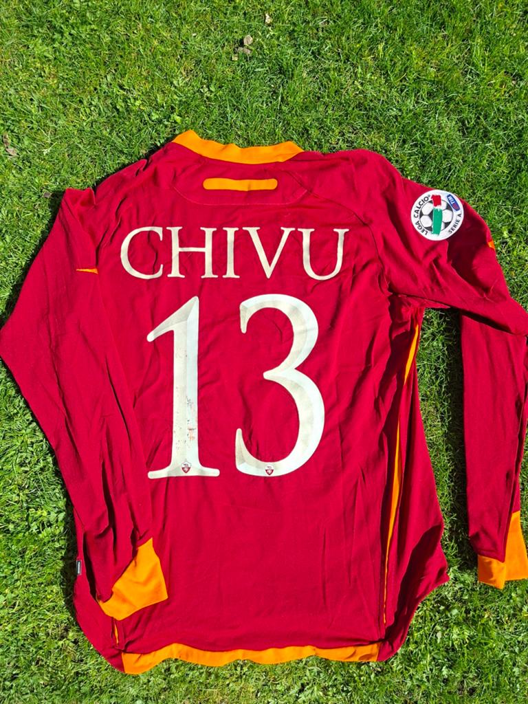 Chivu match worn shirt, Maat L, Ophalen of Verzenden, Zo goed als nieuw, Shirt