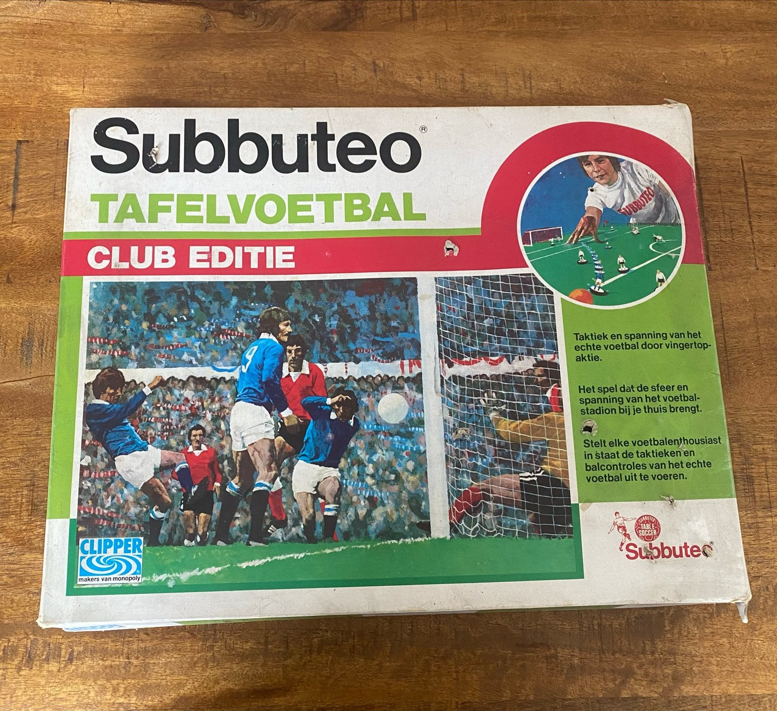 Subbuteo Tafelvoetbal Club Editie - Vintage Spel, Ophalen of Verzenden, Gebruikt