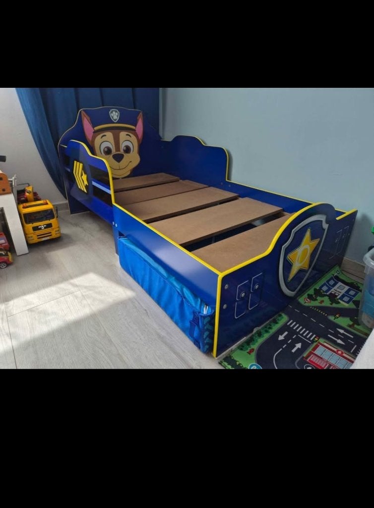 Bed Paw patrol 70/140, 70 tot 85 cm, Zo goed als nieuw, Matras, 140 tot 160 cm