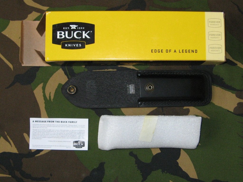 Zakmes Buck 110 Deer Hunt - EDC USA Backpack Knife Mes, Caravans en Kamperen, Kampeergereedschap, Nieuw, Ophalen of Verzenden