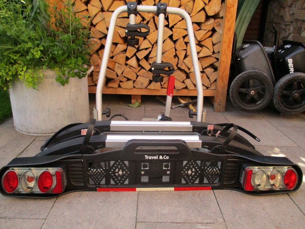 fietsendrager voor 2 elektrische fietsen Travel en co ANWB, Auto diversen, Ophalen, Gebruikt, Elektrische fiets, 2 fietsen