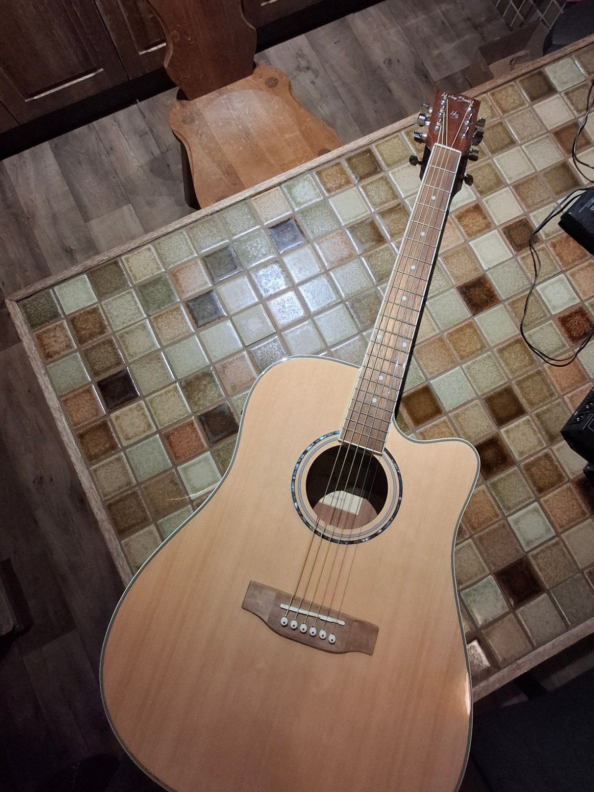 Harley Benton D120CE Western, Muziek en Instrumenten, Snaarinstrumenten | Gitaren | Akoestisch, Ophalen, Gebruikt, Western- of Steelstringgitaar