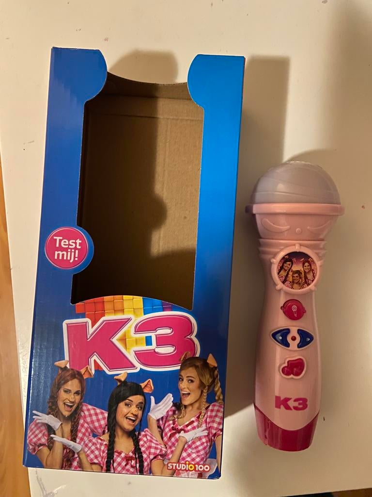 K3 Microfoon met Stemopname - Zing mee met K3!, Kinderen en Baby's, Speelgoed | Babyspeelgoed, Zo goed als nieuw, Overige typen