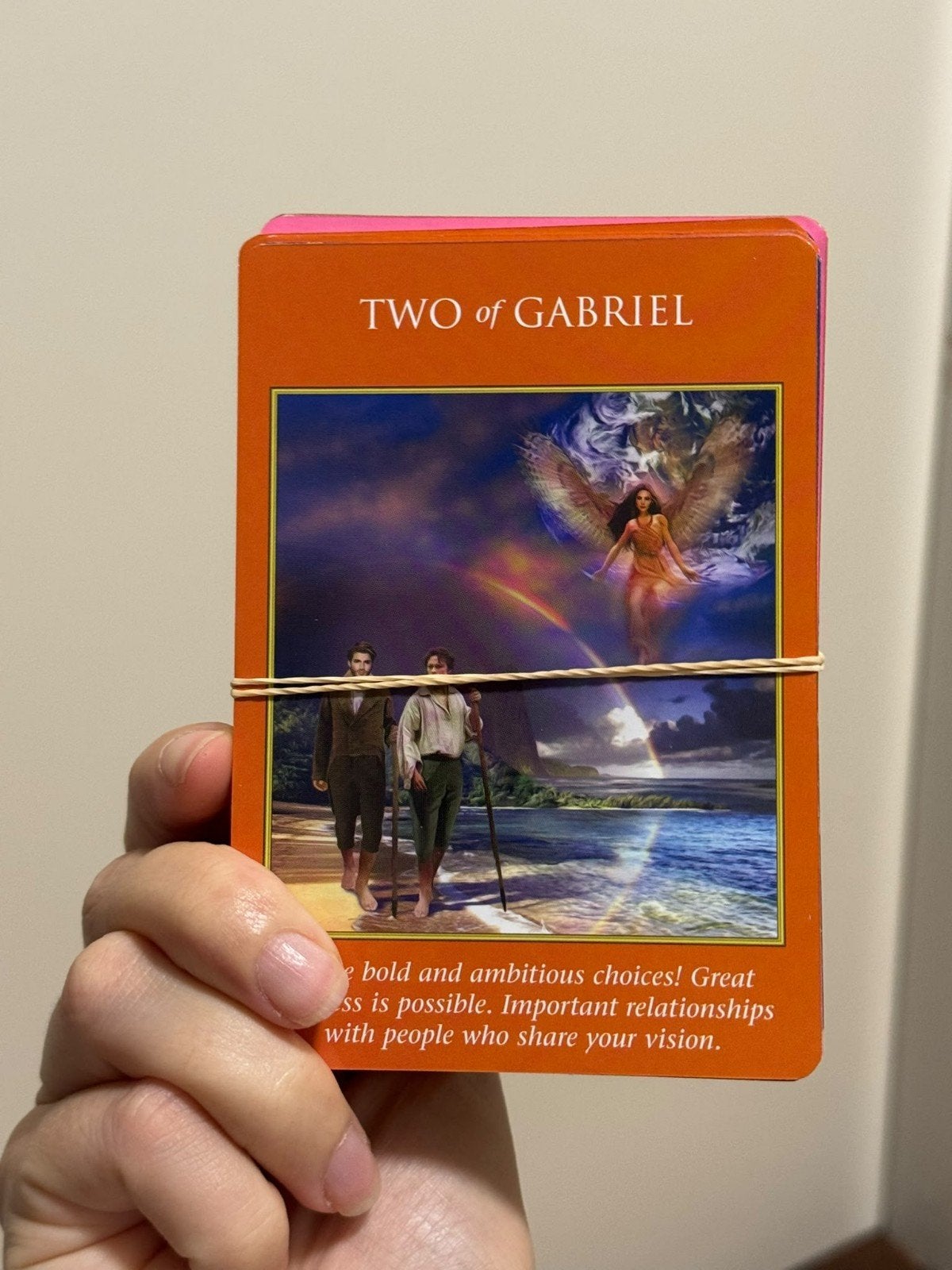 Archangel Power Tarot Cards - D. Virtue & Radleigh Valent, Ophalen, Tarot of Kaarten leggen, Zo goed als nieuw, Instructieboek