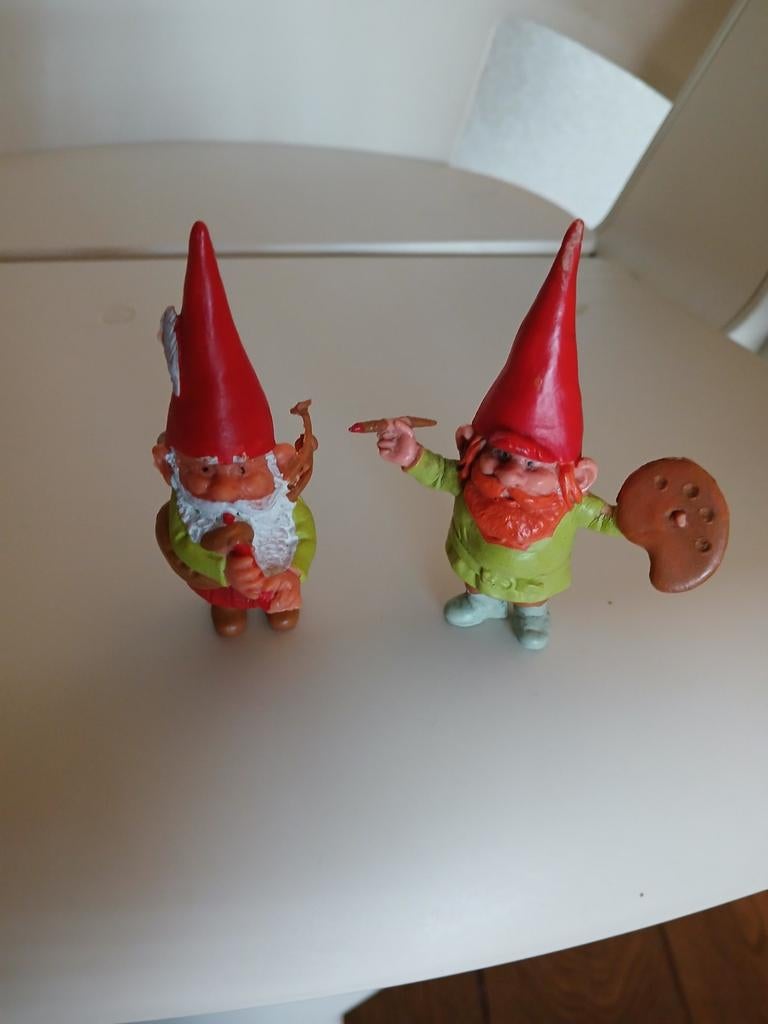 David de Kabouter poppetjes 2 stuks, Ophalen of Verzenden, Zo goed als nieuw