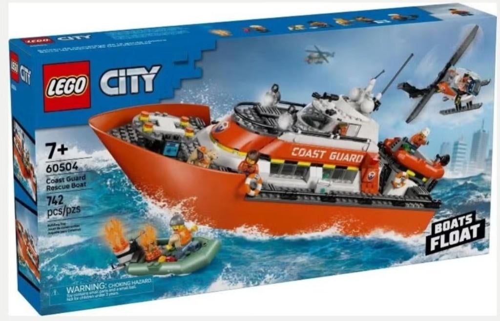 Lego City 60504 - Coast Guard Rescue Boat NIEUW IN DOOS, City, Lego, Nieuw, Ophalen of Verzenden