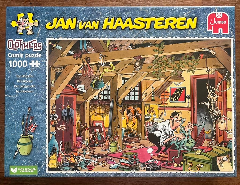 Jan v haasteren puzzel ( oldtimer), Ophalen of Verzenden, 500 t/m 1500 stukjes, Zo goed als nieuw