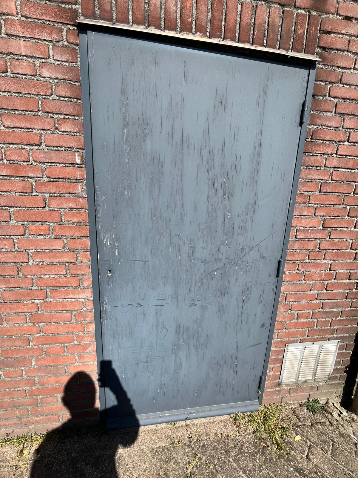 8 Gebruikte deurplaten hardhout multiplex 4 cm dik, Ophalen, Gebruikt, Buitendeur, 200 tot 215 cm