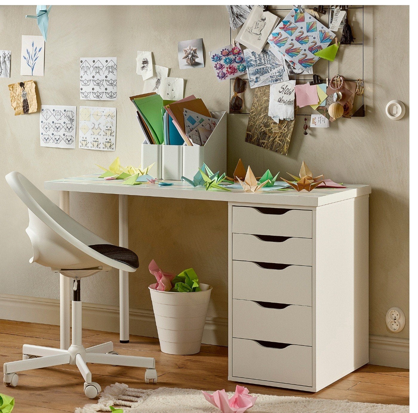 Ikea Alex ladeblok met 5 lades NIEUW, Ophalen, Minder dan 50 cm, 5 laden of meer, Nieuw