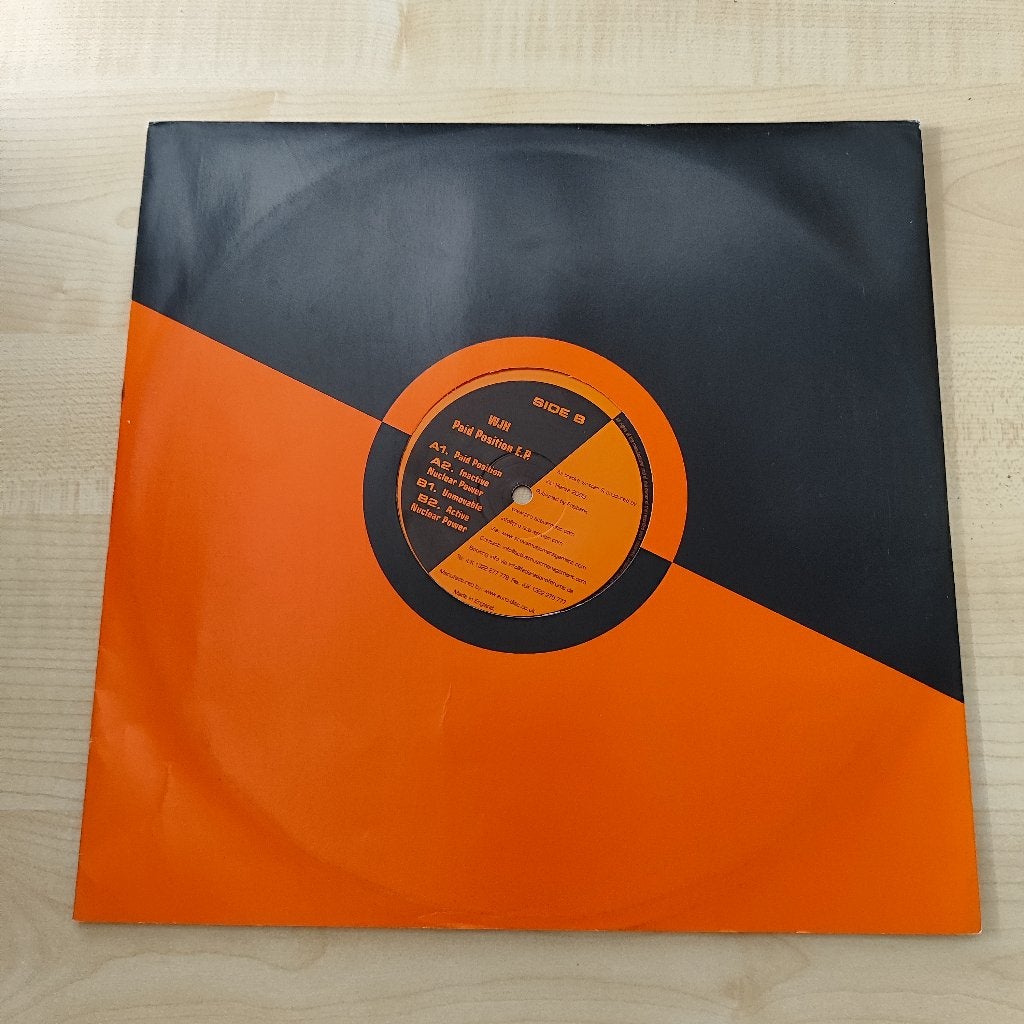 WJH - Paid Position EP - 12 inch vinyl - 2005, Cd's en Dvd's, Vinyl | Dance en House, Gebruikt, Ophalen of Verzenden, Techno, EP