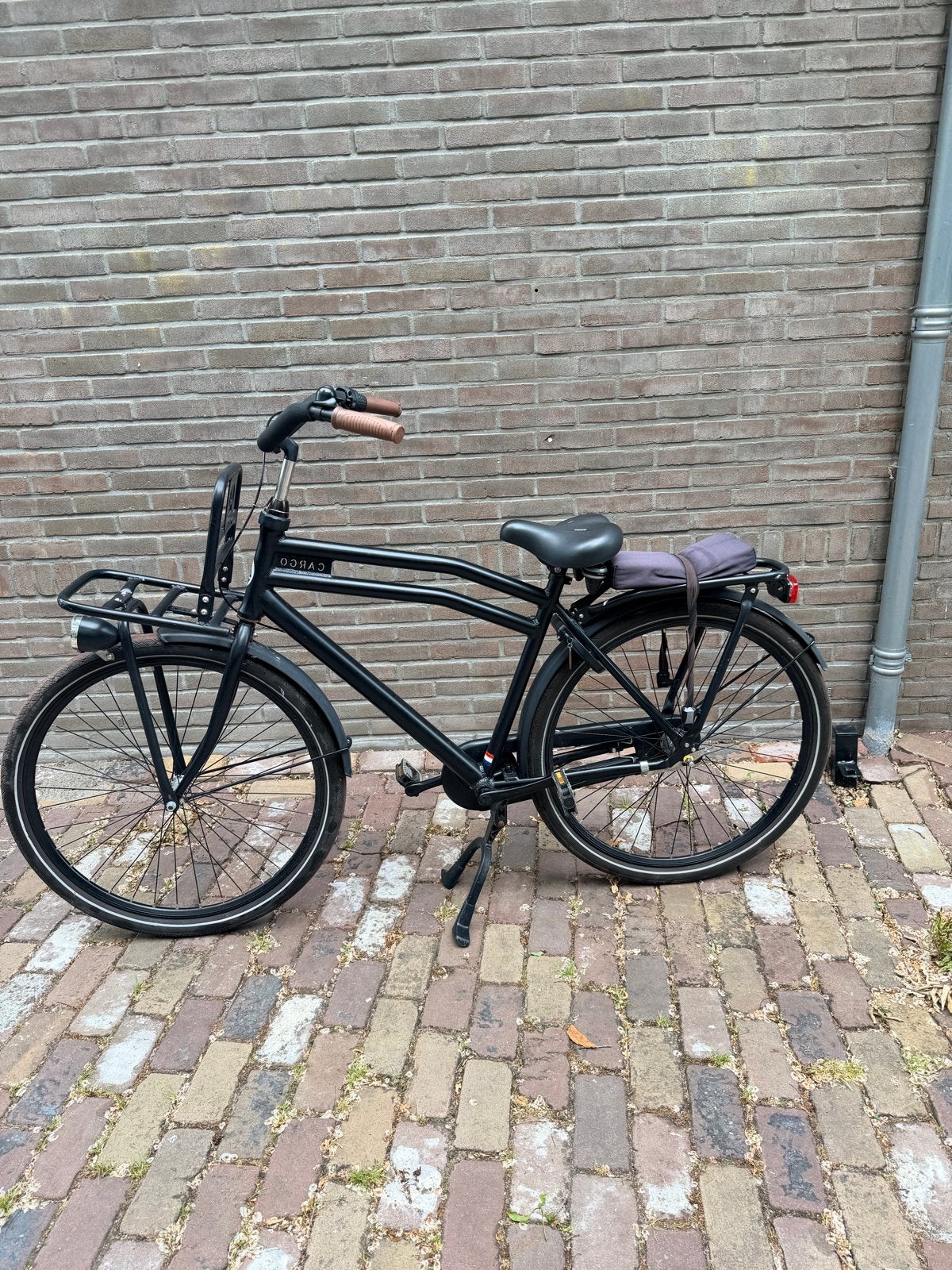 Stevige zwarte transportfiets met versnellingen, Terugtraprem, Versnellingen, Ophalen, Overige merken