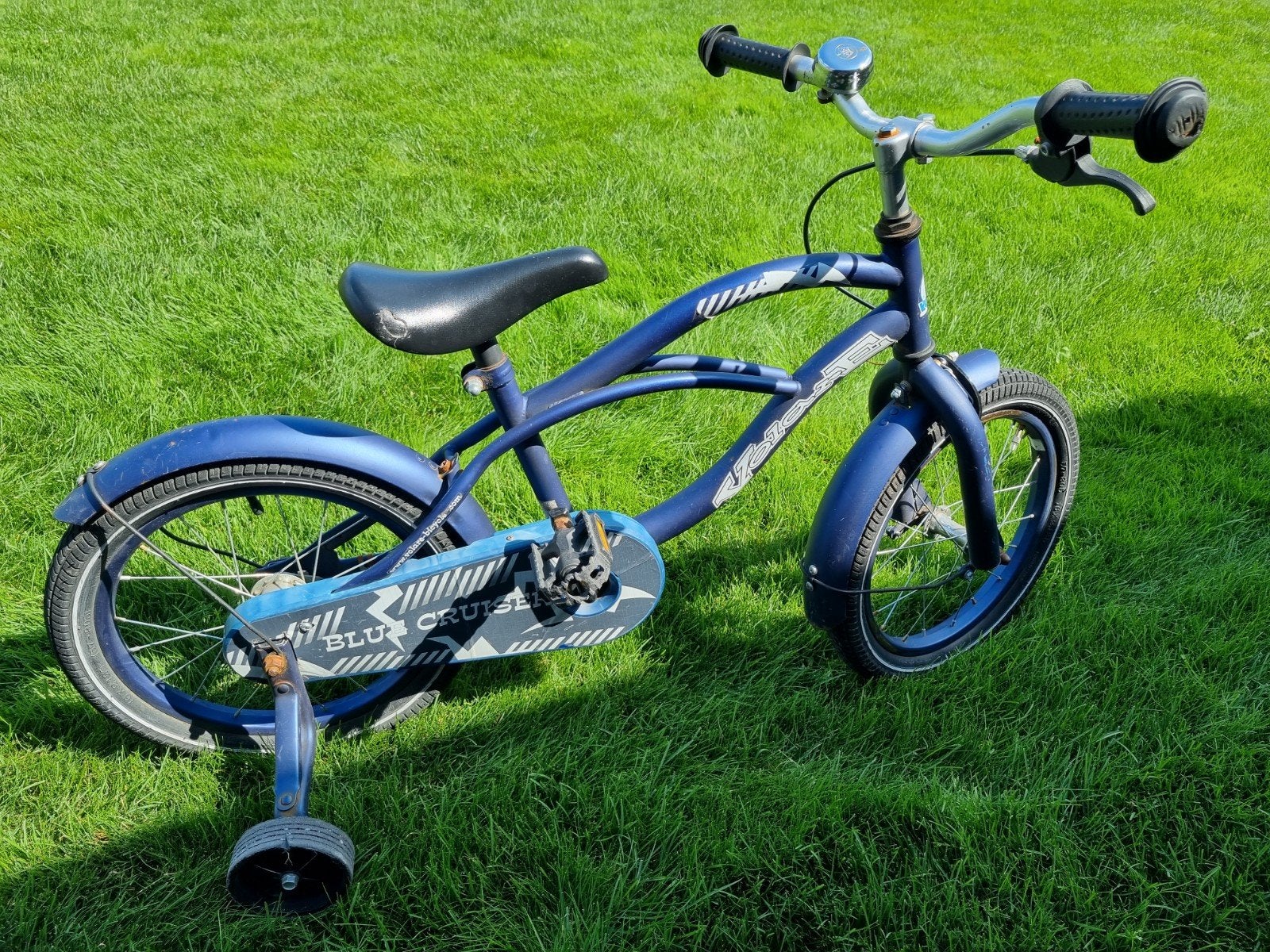 Jongensfiets Volare 16 inch metallic blauw, Ophalen, Gebruikt, 16 tot 20 inch