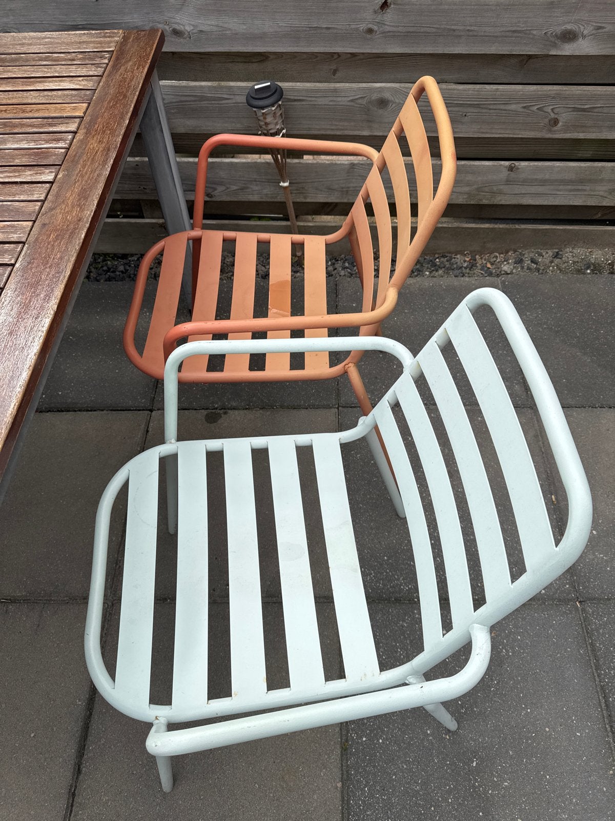 Stoelen tuinstoelen 4 stuks kwantum, Tuin en Terras, Tuinstoelen, Ophalen, Gebruikt, Metaal