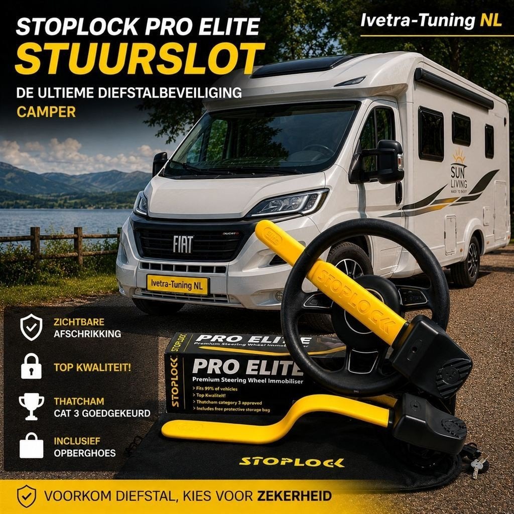 Stuurslot Camper | Stoplock Pro Elite | Stoplock Camper, Ophalen of Verzenden, Info@ivetra-tuning.nl | www.ivetra-tuning.nl, Ivetra-Tuning NL