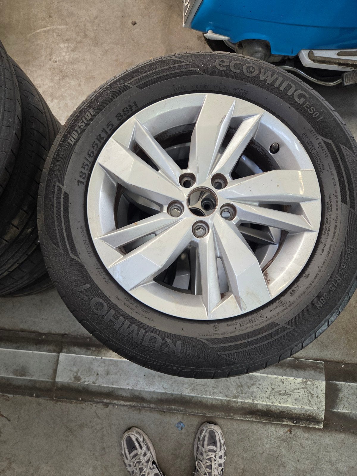 Originele VW Polo velgen zomer set - kleine beschadigingen, Ophalen, Gebruikt