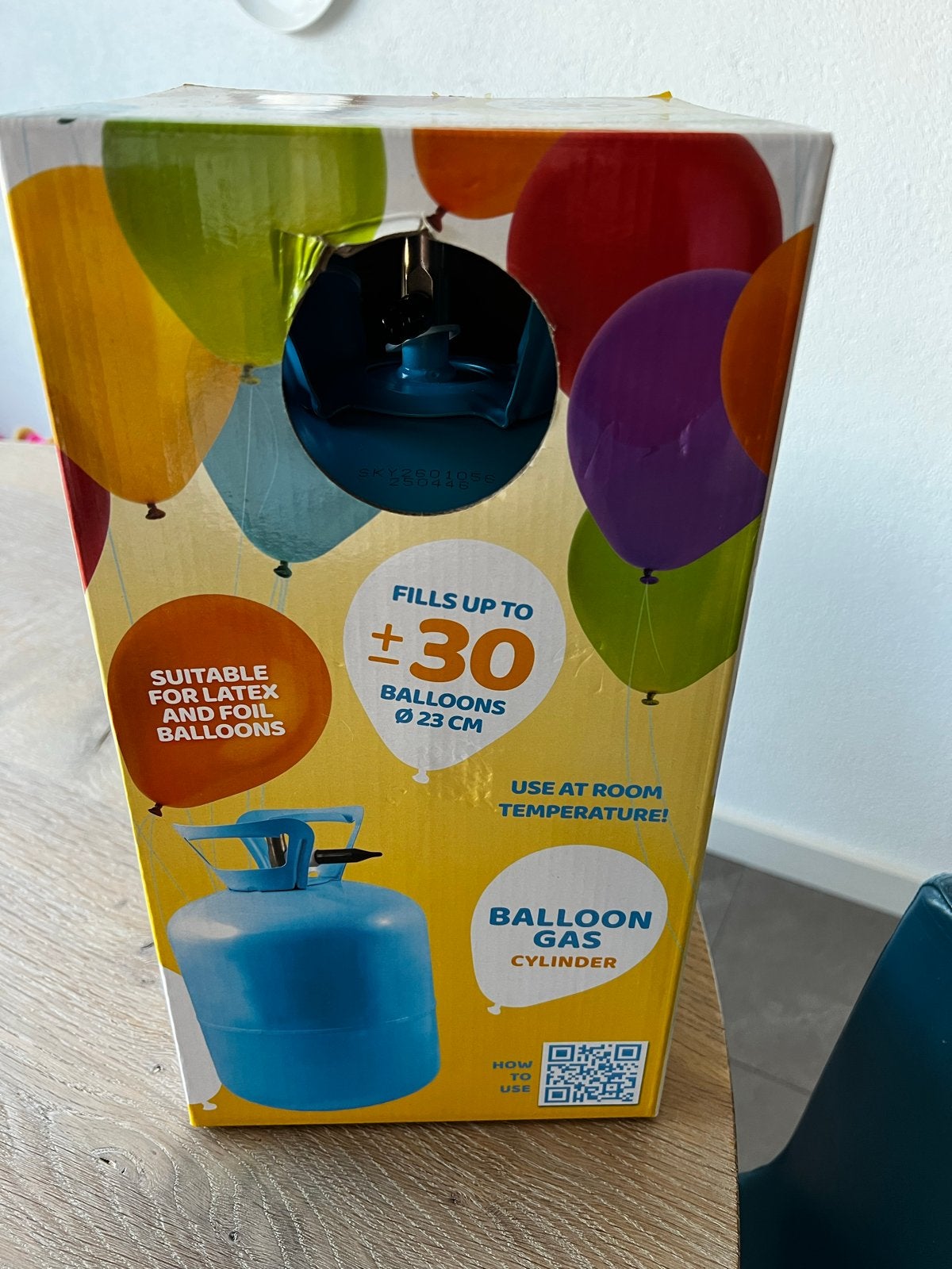 Heliumtank voor ballonnen - Vult tot 30 ballonnen, Ophalen, Nieuw, Feestartikel, Verjaardag