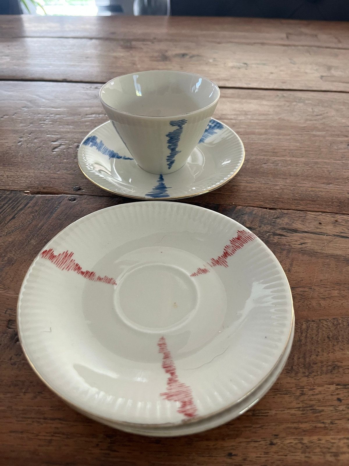 Vintage Schirnding Bavaria kop en schotel set, Ophalen