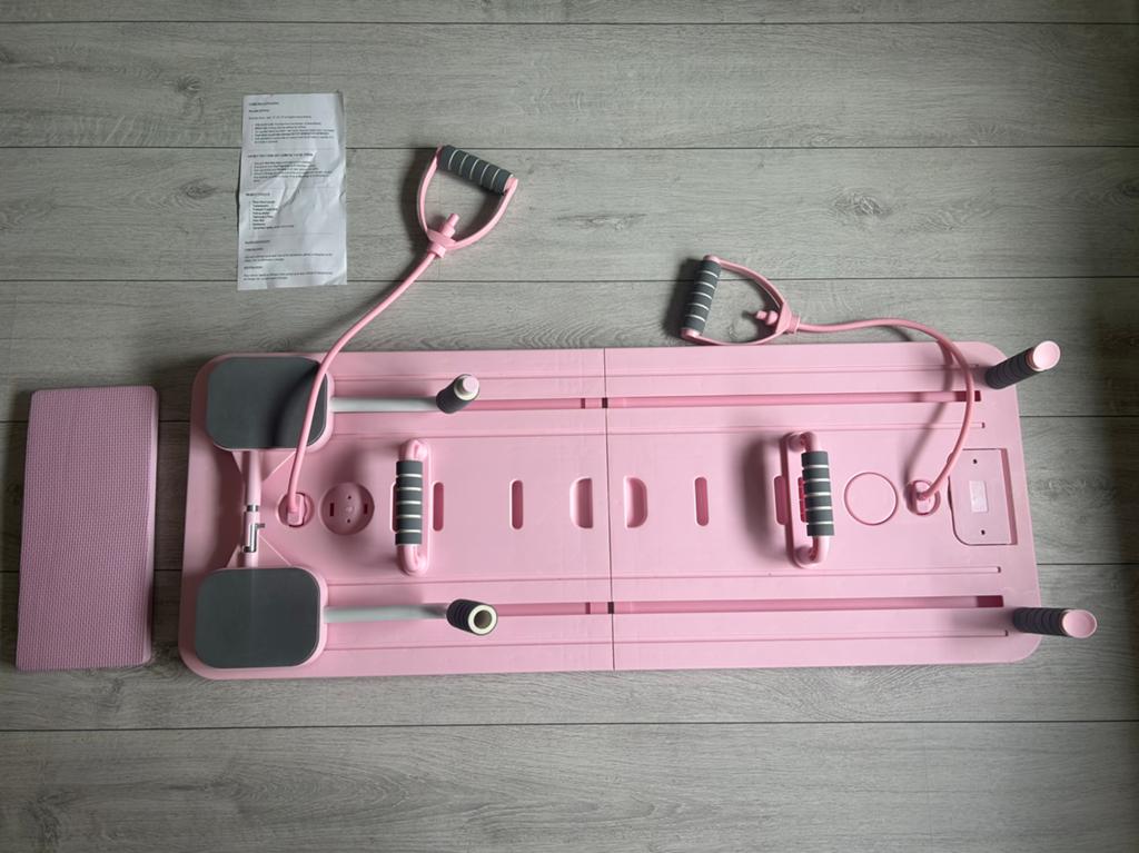 Pilates reformer board roze, Sport en Fitness, Verzenden, Zo goed als nieuw, Yoga-accessoire