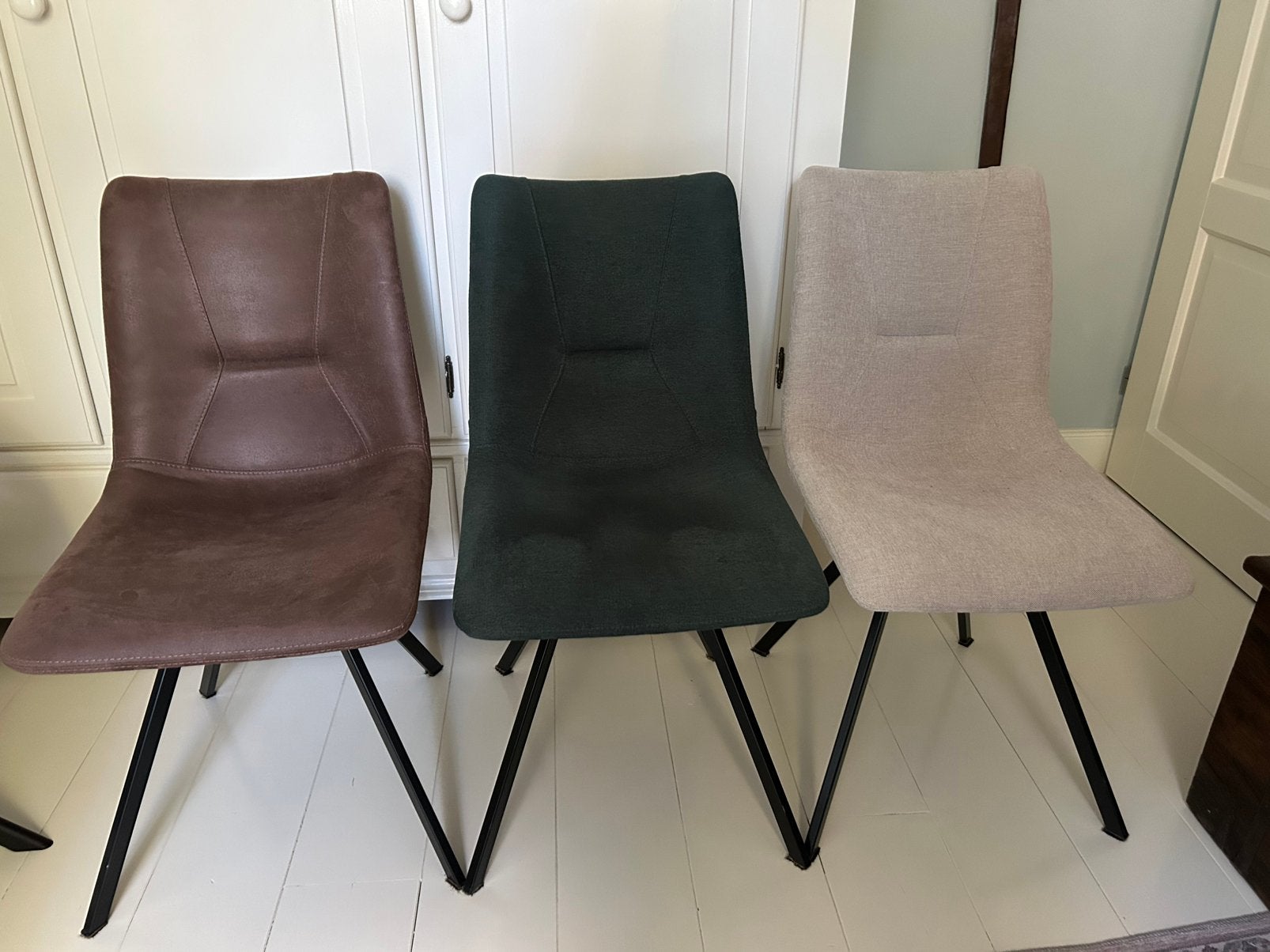 Drie eetkamerstoelen in nieuwstaat!, Ophalen, Zo goed als nieuw, Drie