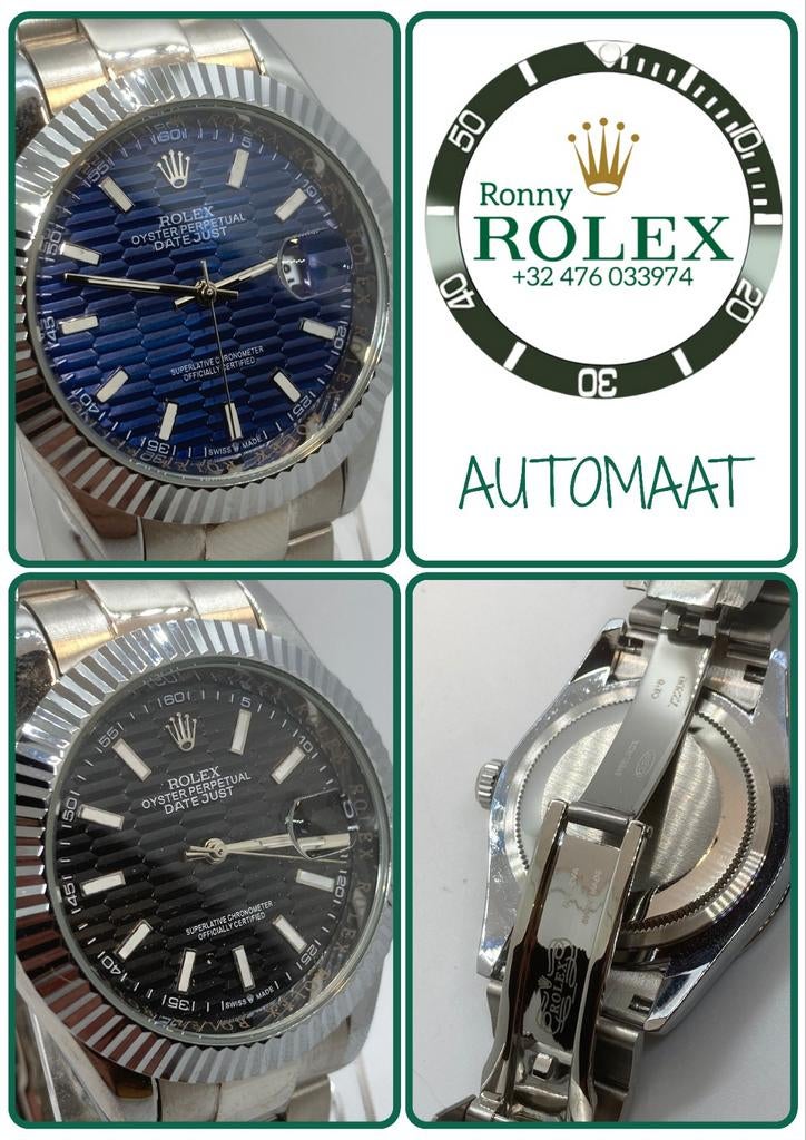 RLX Datejust AUTO, Ophalen, Waterdicht, Nieuw, Zilver