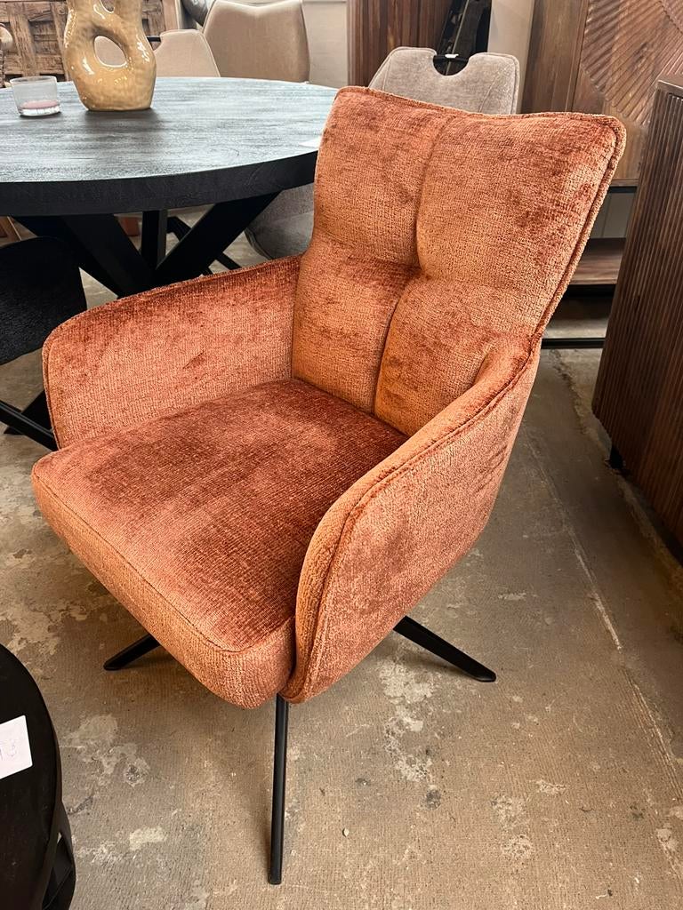 Magazijn leegverkoop nieuwe draai-eetstoelen zachte stof 129, Huis en Inrichting, Stoelen, Nieuw, Vijf, Zes of meer stoelen, Metaal