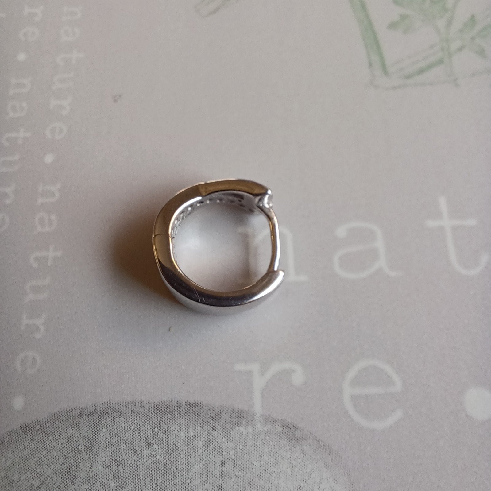 Zilveren oorbel ( gevonden in Sittard ), Hangers, Ophalen of Verzenden, Zo goed als nieuw, Zilver