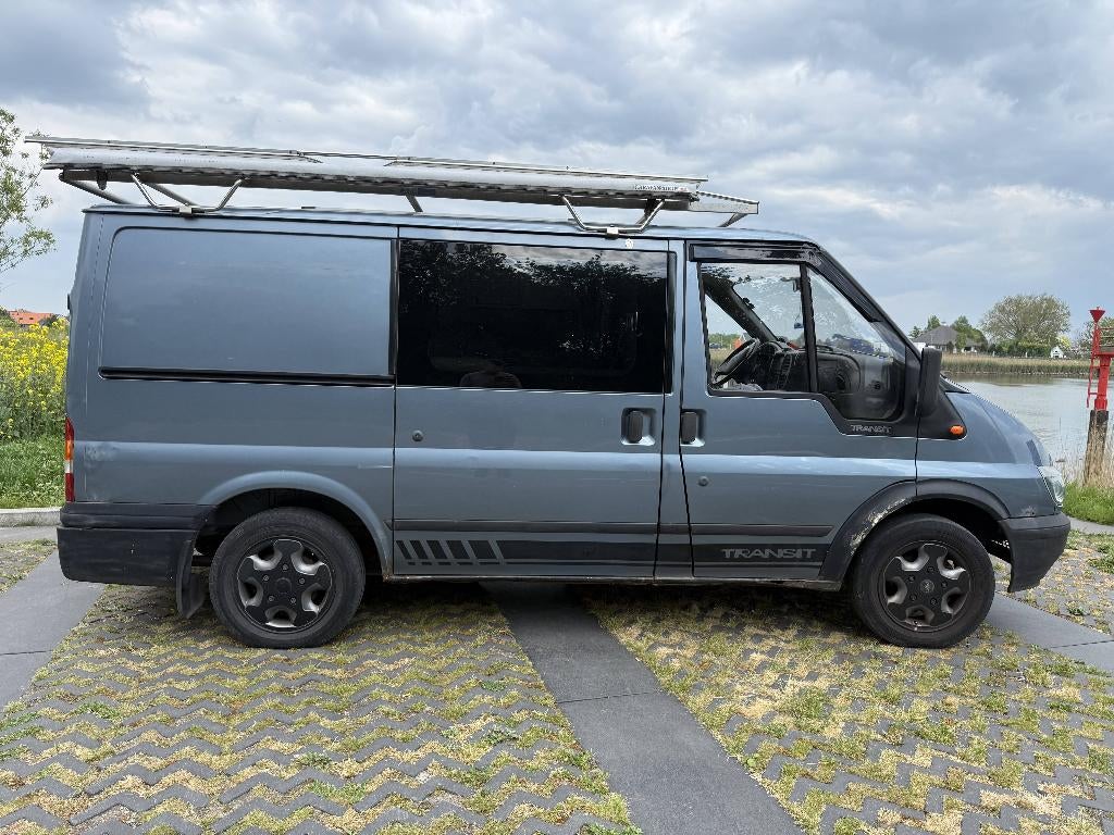 Camperbus Ford Transit met camperkenteken, Auto's, Ford, 1998 cc, Blauw, Origineel Nederlands, Diesel