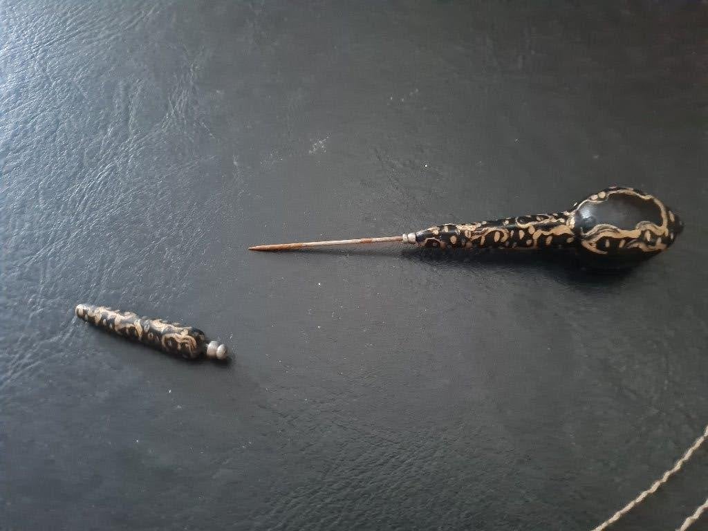 Grote antieke hoedenspeld, Antiek en Kunst, Curiosa en Brocante, Ophalen of Verzenden