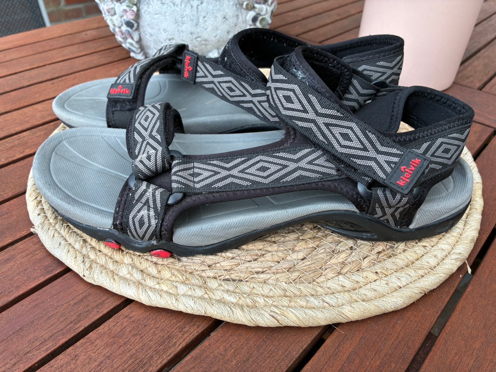 Kjelvik sandalen maat 48, Kleding | Heren, Schoenen, Sandalen, Zwart, Ophalen of Verzenden, Gedragen