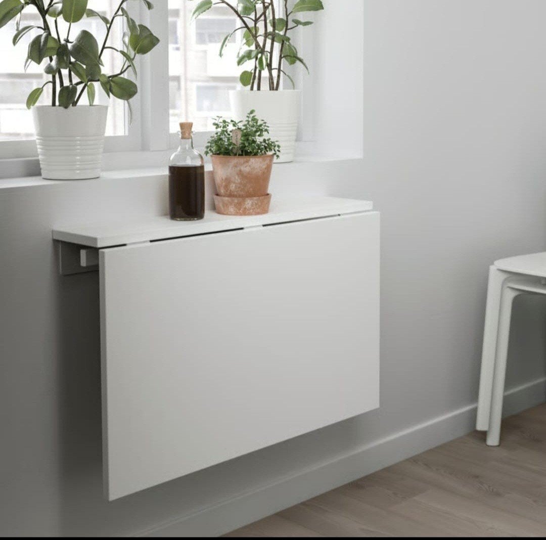 Ikea klaptafel voor wandmontage , wit, Ophalen, Overige typen, Nieuw, Minder dan 60 cm