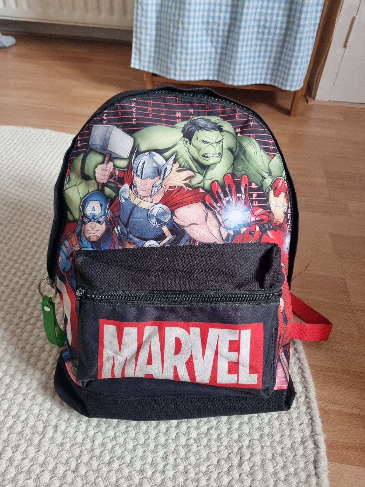 Marvel Hulk Avengers Rugtas Schooltas Kinderrugzak, Gebruikt, Disney of Dora, 25 tot 40 cm, Ophalen of Verzenden