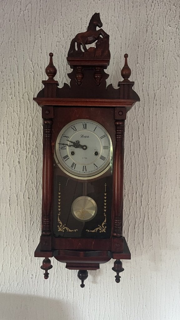 Prachtige Hera 31 Day wandklok / regulator — bieden, Ophalen