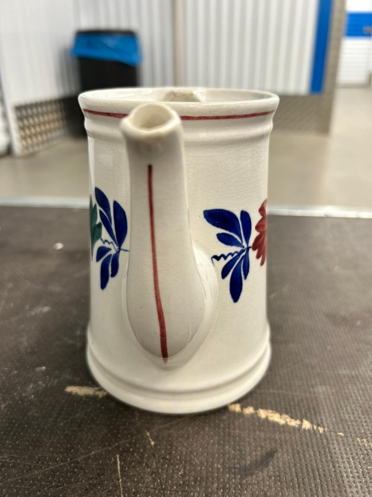 Antieke Boerenbont Koffiepot - 6 ringen Societe Ceramique, Ophalen of Verzenden