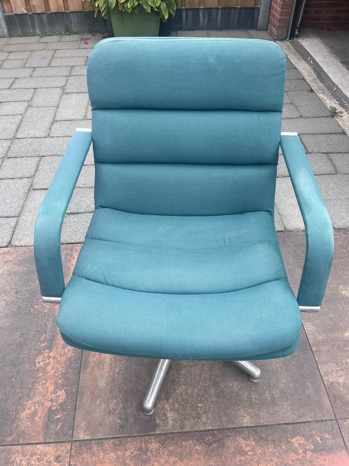 Vintage Artifort Bureaustoel - Groen, Ophalen of Verzenden, Gebruikt, Groen, Bureaustoel