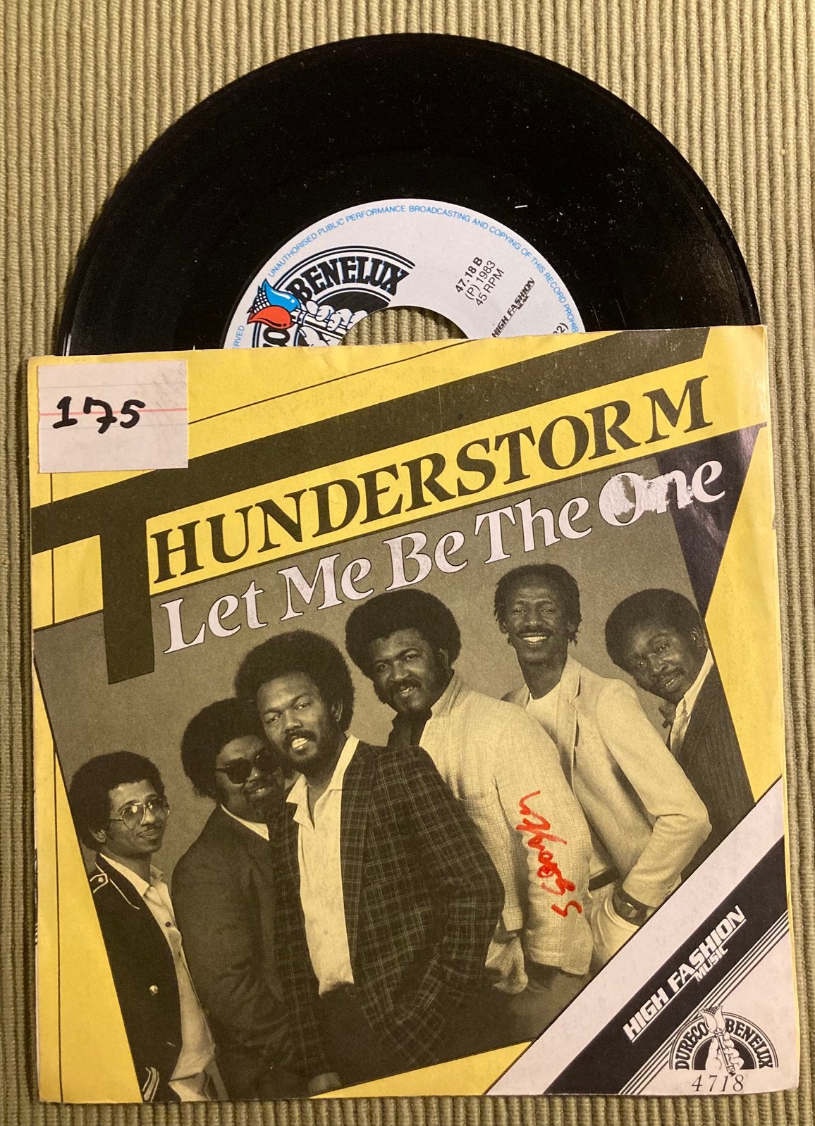 Thunderstorm - Let me be the one, Gebruikt, 7 inch, Ophalen of Verzenden, Dance en House