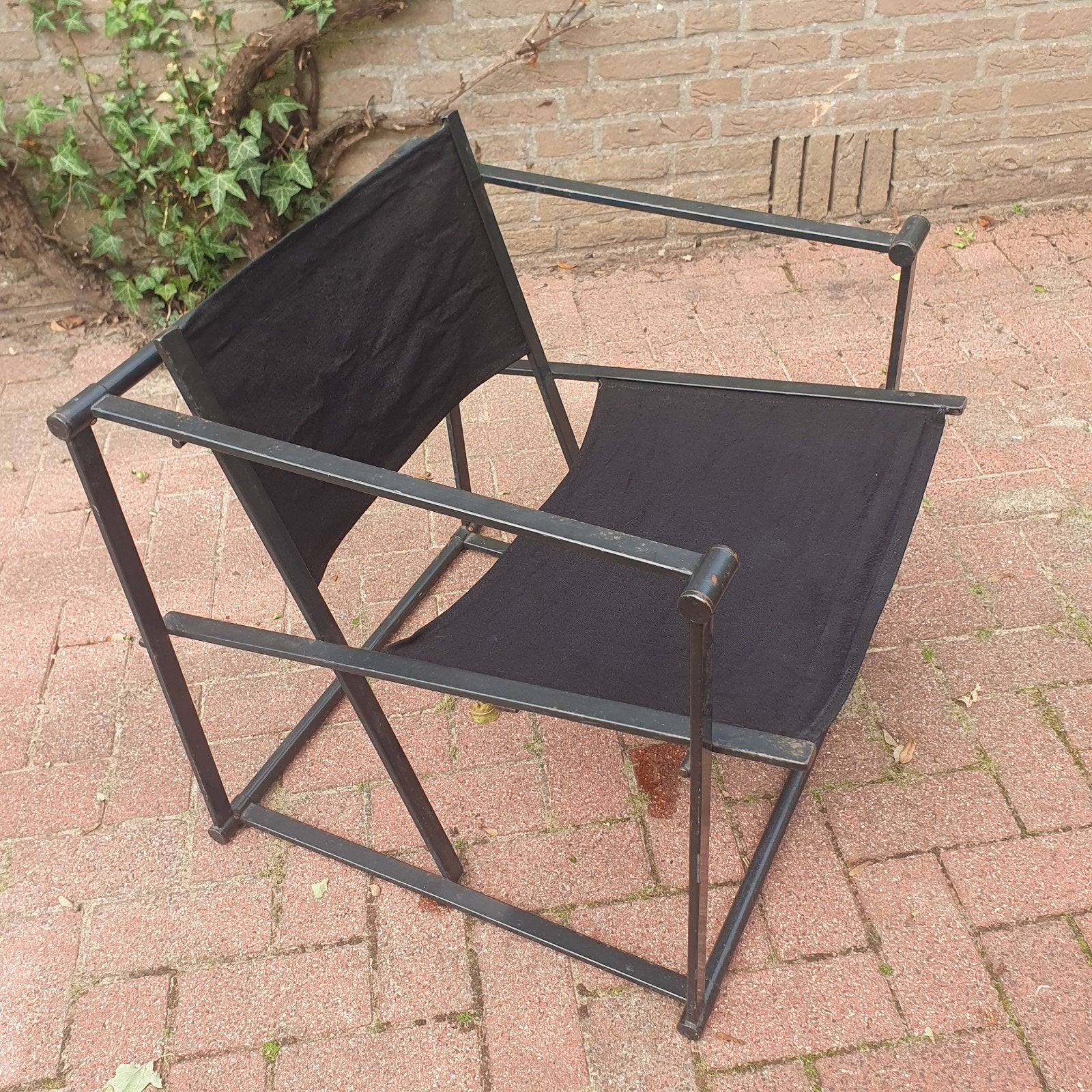 iconische FM60 "Kubusstoel", ontworpen door Radboud van Beek, Ophalen, Gebruikt, Zwart, Kubus fauteuil