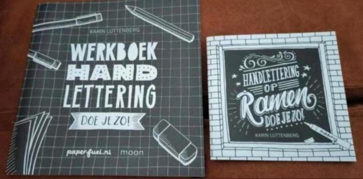 Handlettering werkboek incl raamboekje, Boeken, Ophalen of Verzenden