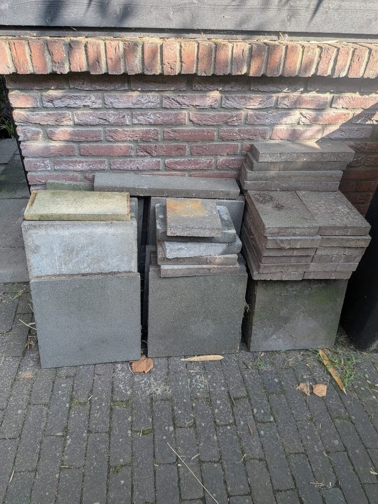 Tuintegels, Tuin en Terras, Ophalen, Gebruikt, Klinkers, 5 tot 10 m²