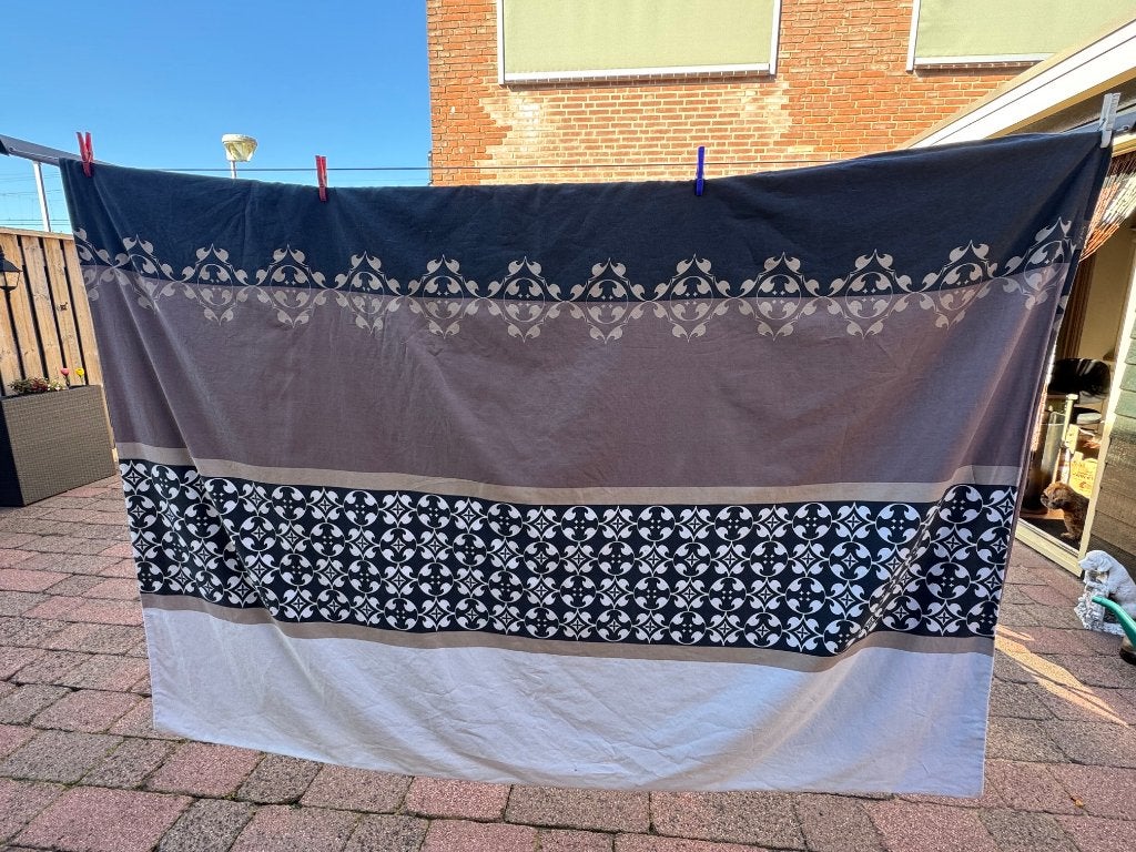 Z.G.A.N. dekbedovertrek 190 x 240 CM 100% KATOEN, Dekbedovertrek, Tweepersoons, Ophalen of Verzenden, Zo goed als nieuw