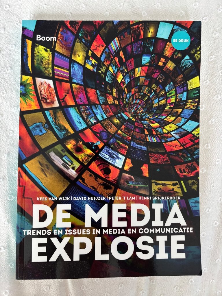 De media explosie trends en issues in media en communicatie, Verzenden, Boom, HBO, Zo goed als nieuw