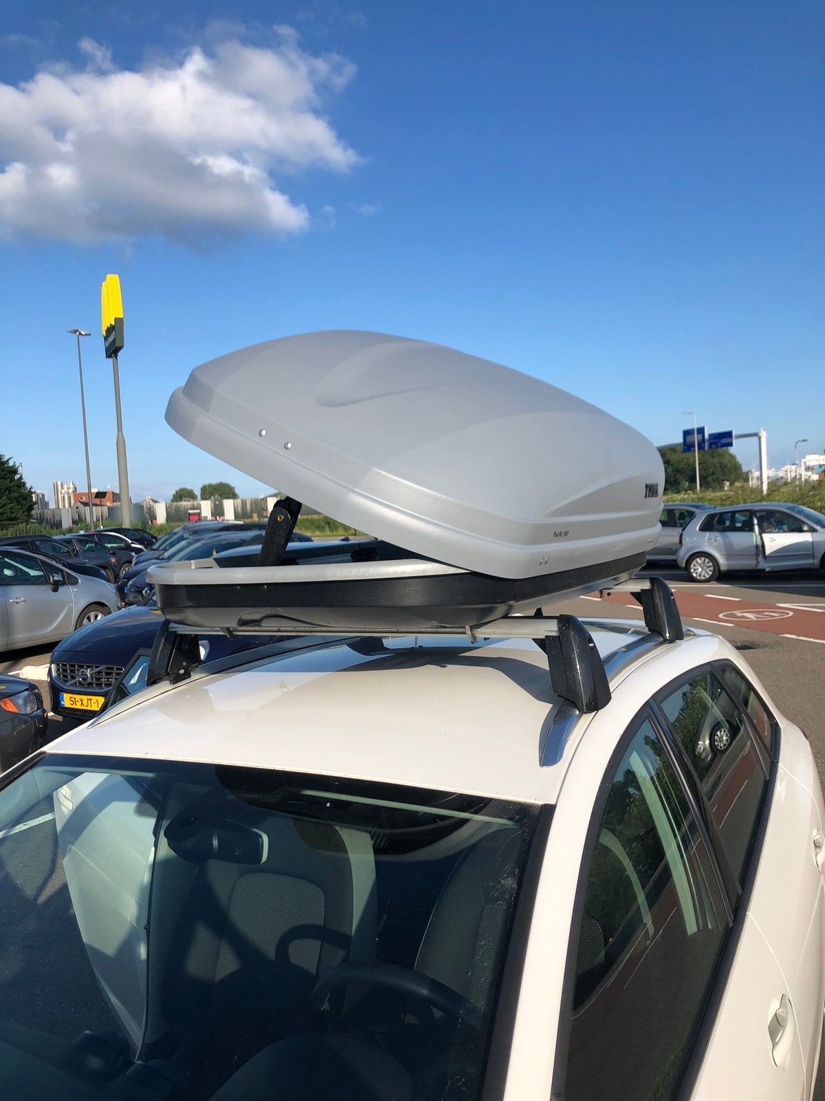Thule pacific 100 dakkoffer te huur 30 euro per week, Auto diversen, Dakkoffers, Ophalen of Verzenden, Zo goed als nieuw