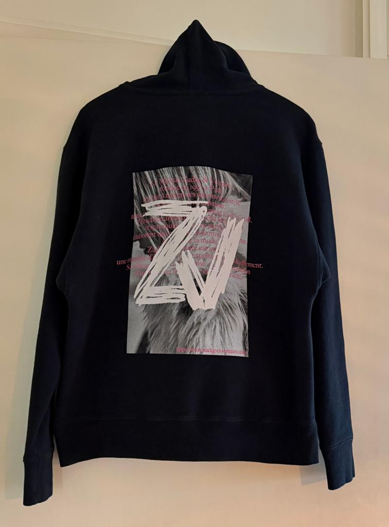 ZADIG & VOLTAIRE HOODIE MAAT S, Ophalen of Verzenden, Zo goed als nieuw, Maat 36 (S), Zwart