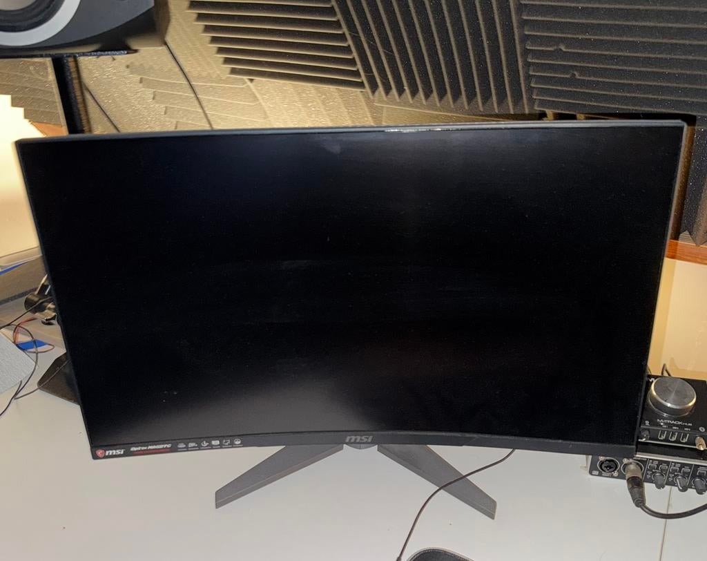 MSI OPTIX MAG27C Gaming monitor, Computers en Software, Monitoren, 101 t/m 150 Hz, Curved, Full HD, Zo goed als nieuw
