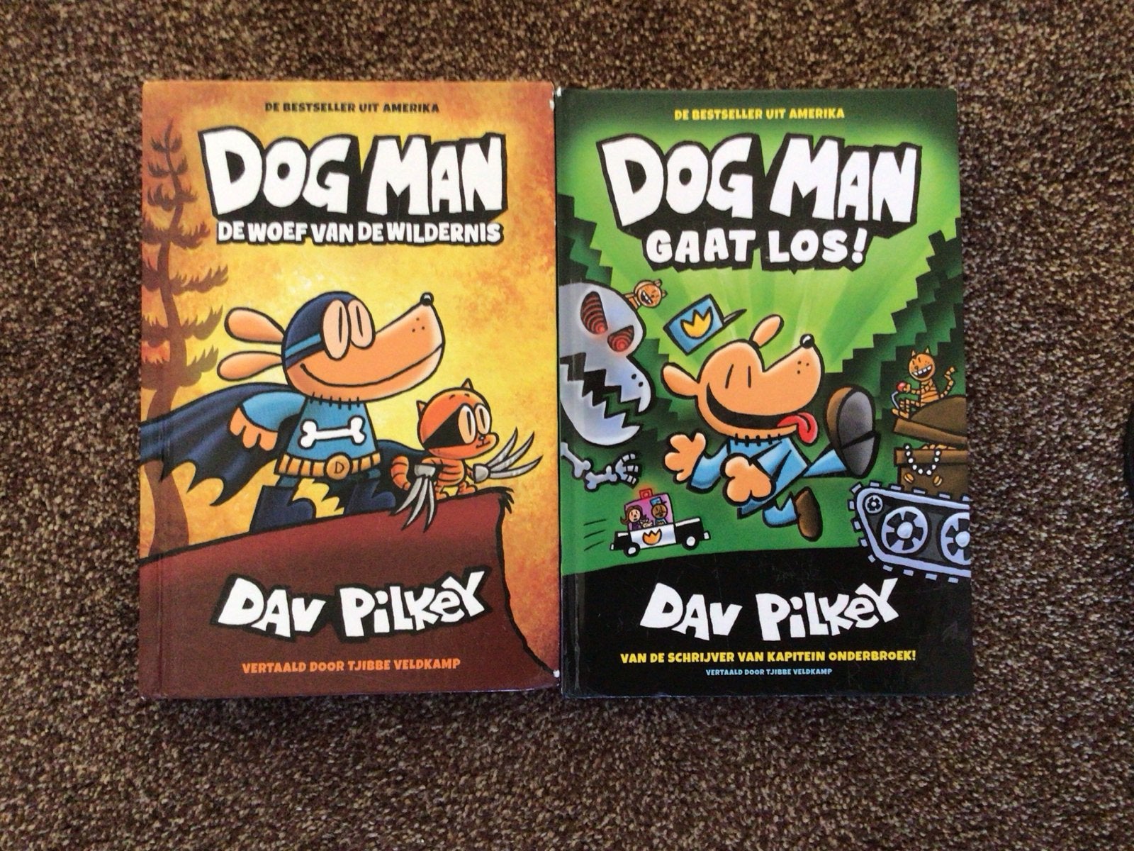 Dog Man boeken: De woef van de wildernis & Gaat Los!, Ophalen of Verzenden, Gelezen, Fictie algemeen