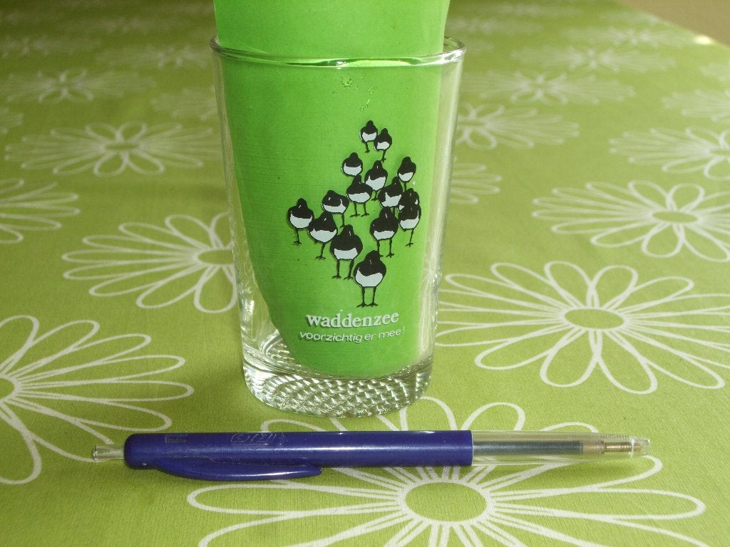 Waddenzee - voorzichtig er mee! Vintage glas, Ophalen of Verzenden, Zo goed als nieuw