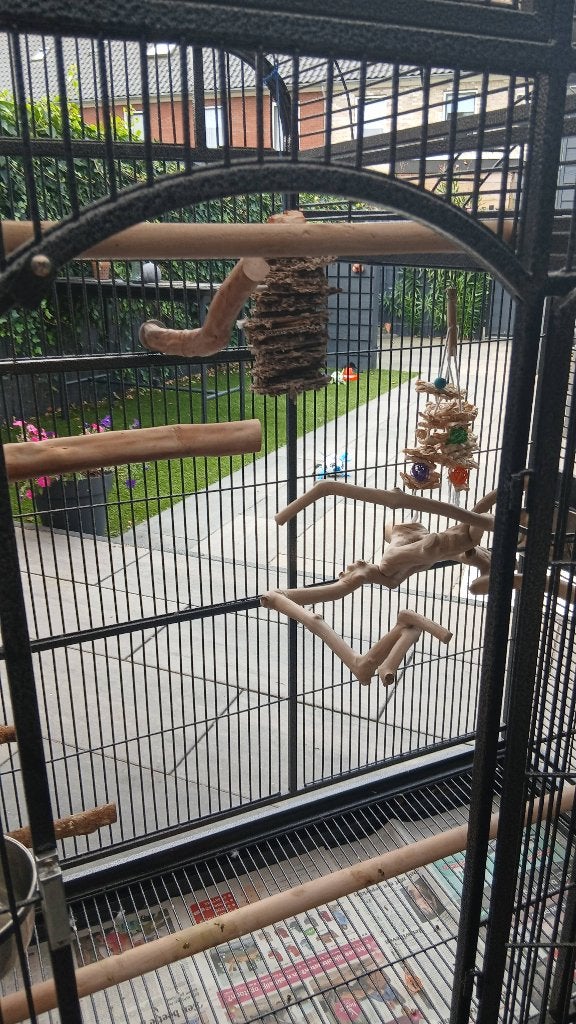 Vogel/papegaaien kooi, Ophalen, Zo goed als nieuw, Kooi-accessoires