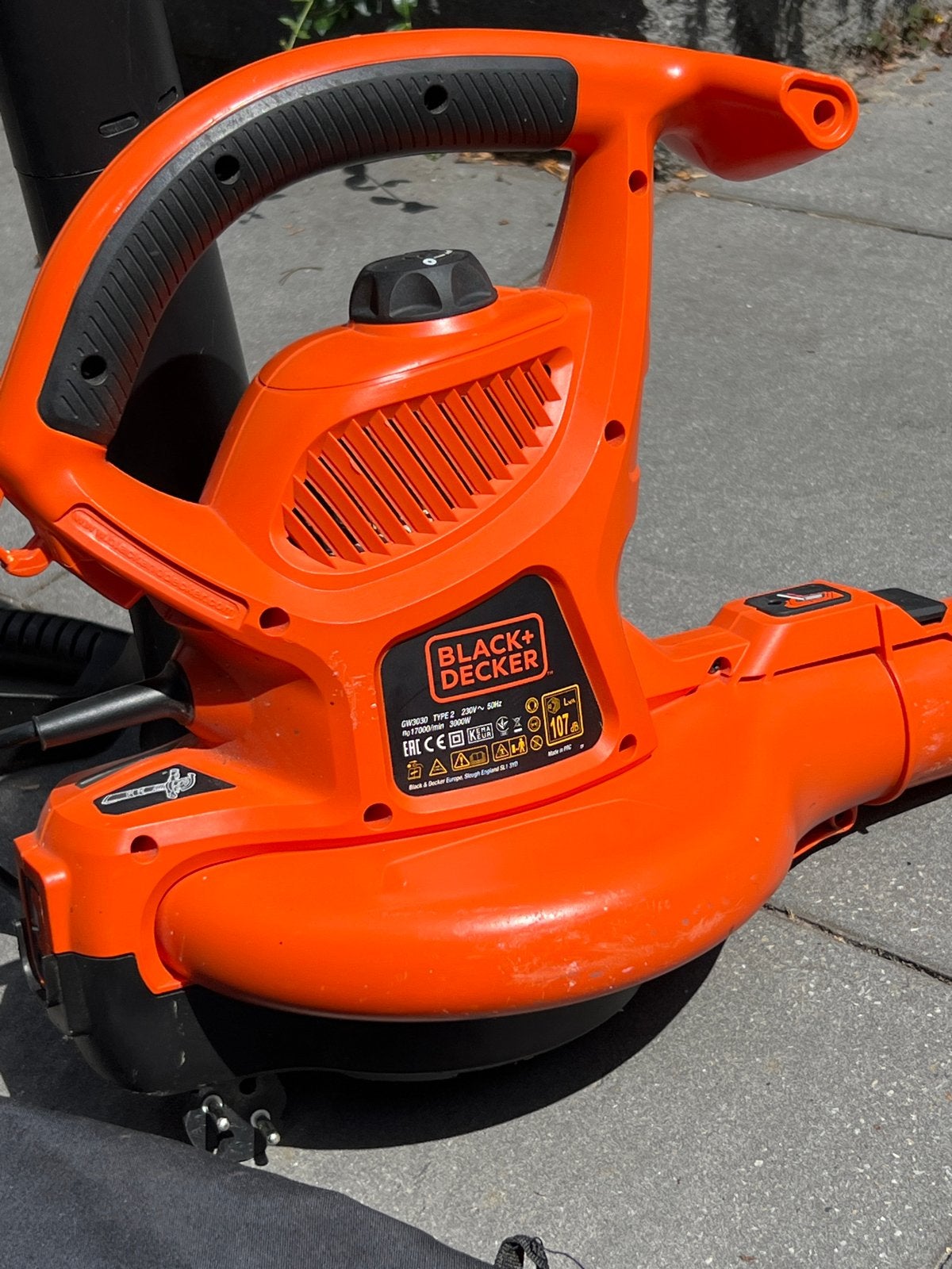 Black&Decker Bladblazer/Zuiger 3000W - Krachtig en Efficiënt, Tuin en Terras, Ophalen, Gebruikt, Handgedragen, Met opvangzak